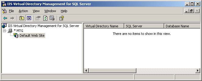 IIS Virtual Directory Management for SQL Server MMC 1